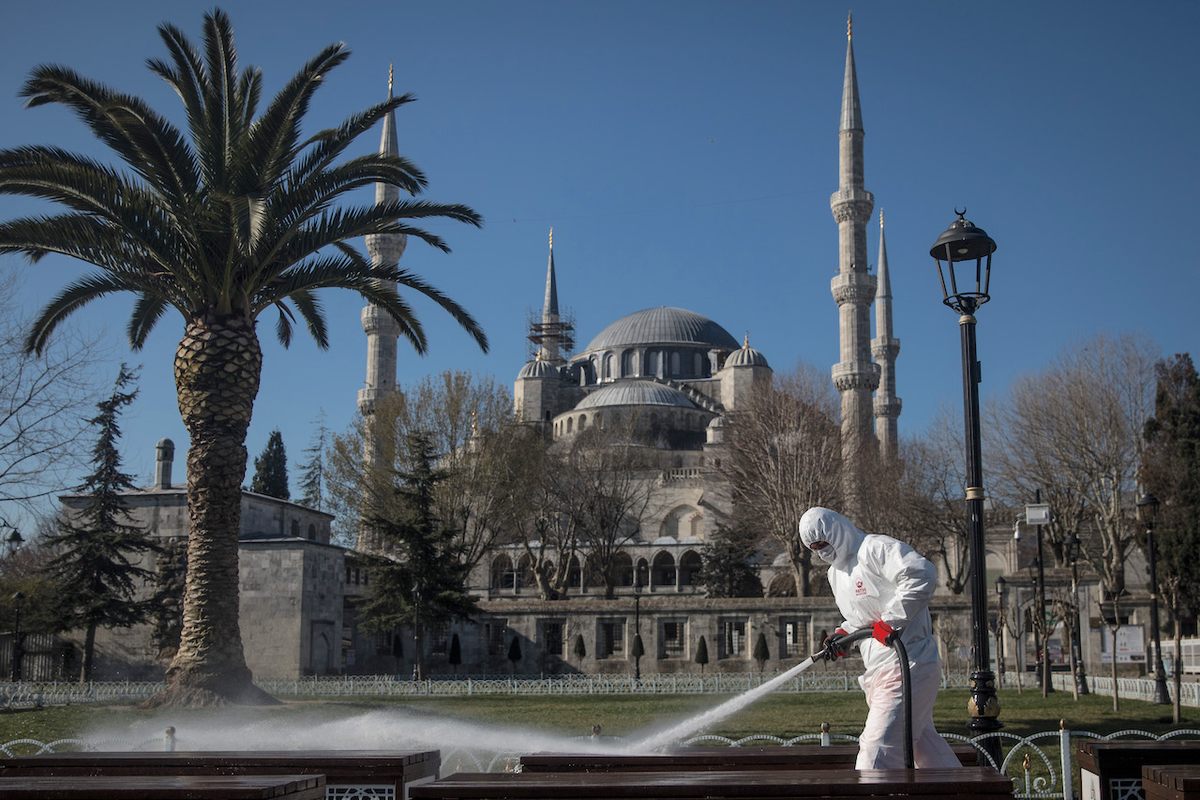 Blue Mosque, Istanbul, Turkey, March 21, 2020.