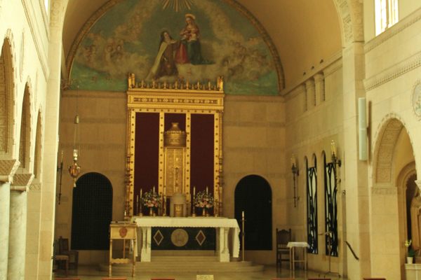 The chapel interior.