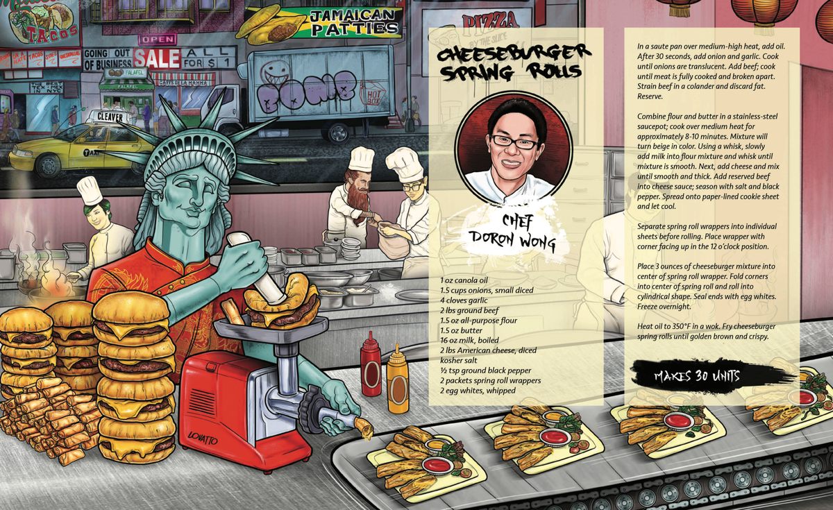 Cheeseburger Spring Rolls recipe by Doron Wong.