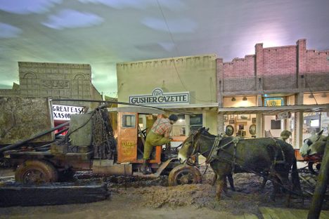 "Boomtown U.S.A.," an exhibit inside the East Texas Oil Museum.