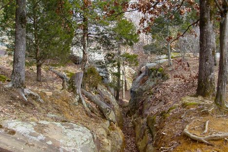 One Horse Gap in the Shawnee National Forest.