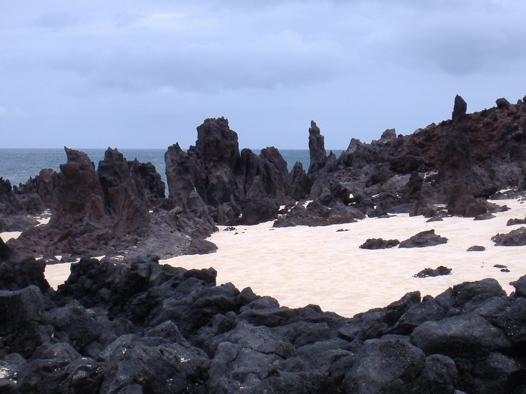 Volcanic rock on Ascension Island.