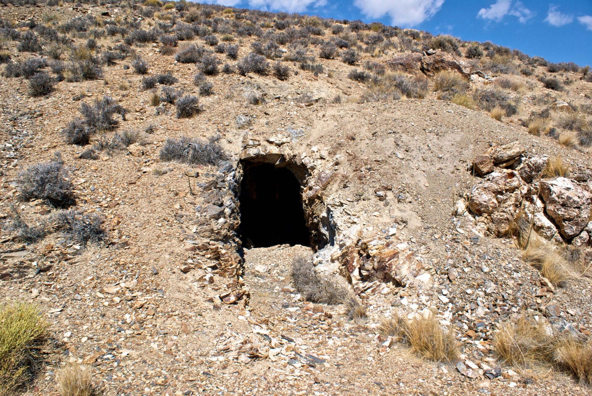 A gold mine in the Mojave Desert.