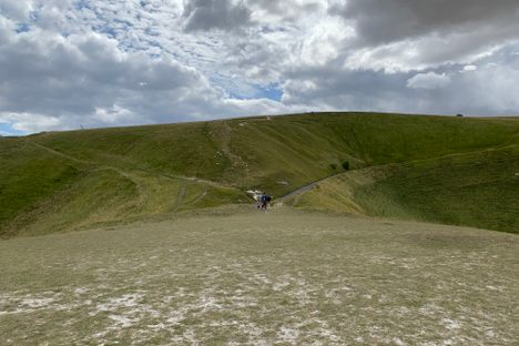 View from Dragon Hill, facing the hillfort