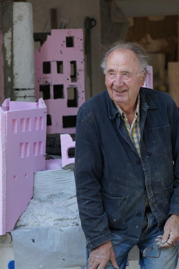 Günther Beinert in his workshop.