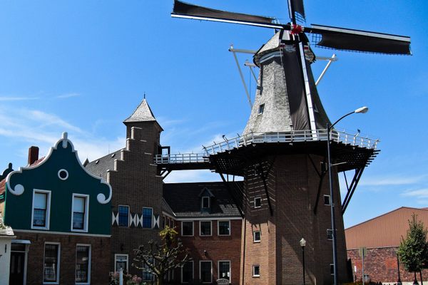 Vermeer Windmill in downtown Pella, Iowa.