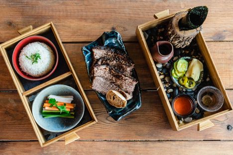 A brisket bento box at Kemuri Tatsu-Ya reconsiders barbecue’s most iconic cut of meat.