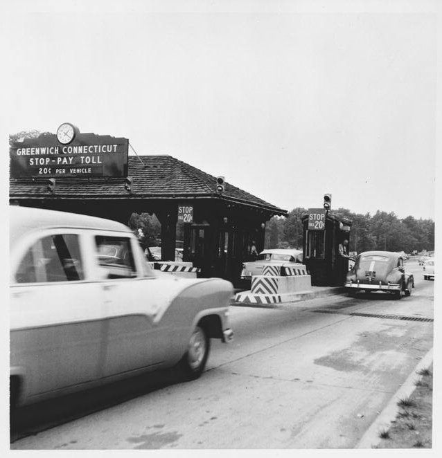 Merritt Parkway Tollbooth in Connecticut, in 1955