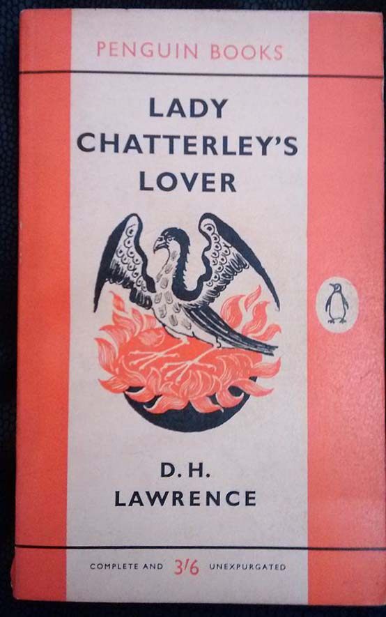 A first edition of <em>Lady Chatterley's Lover</em>, a book that was also subject to a censorship trial.