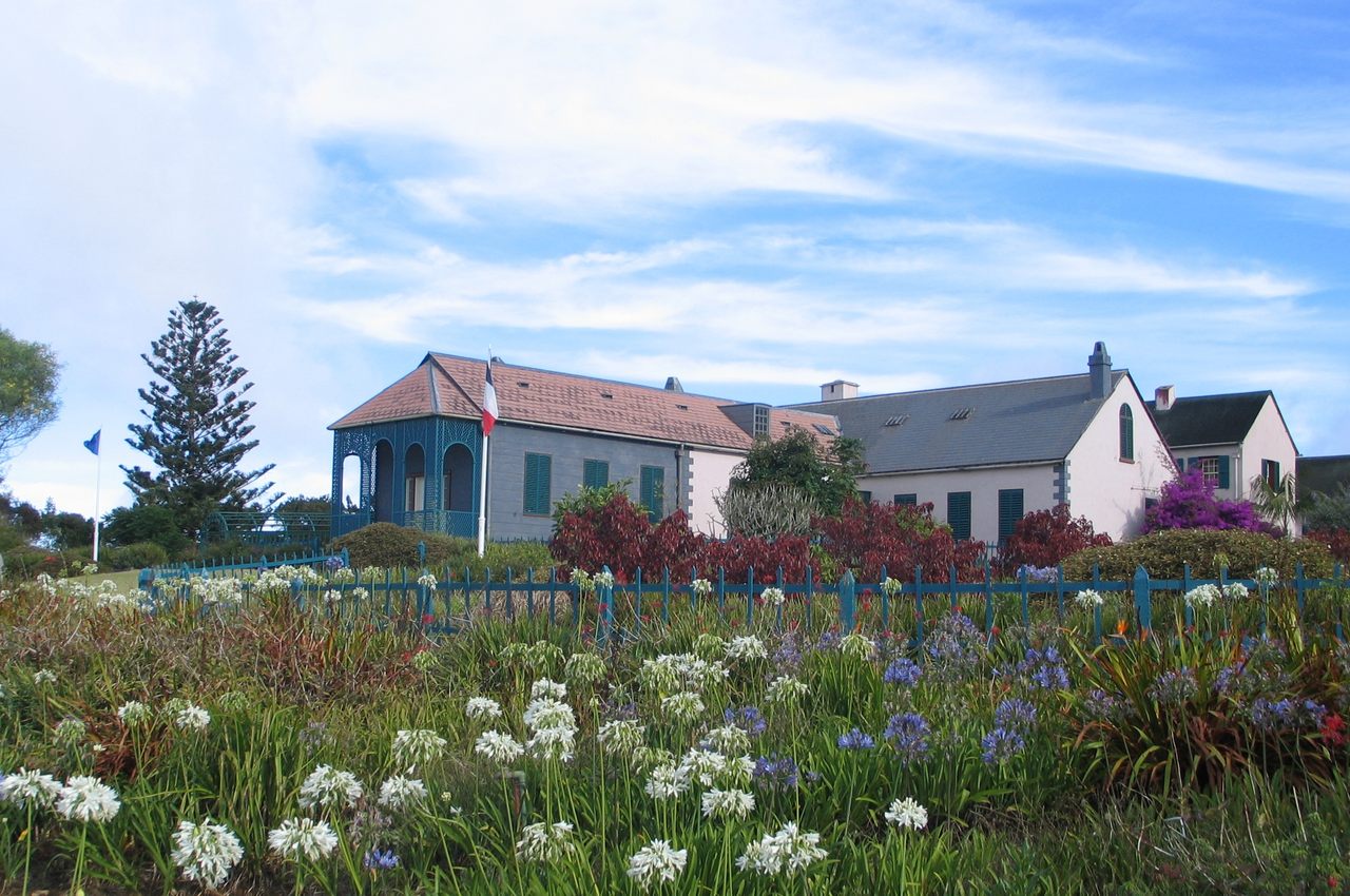 Longwood House, where Napoleon Bonaparte spent his final years.