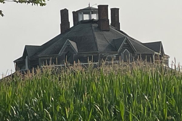 View from road of Octagon House