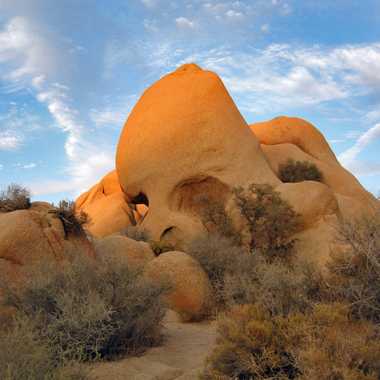 Skull Rock really catches the light during golden hour.