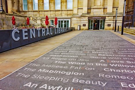Entrance to Liverpool Central Library.