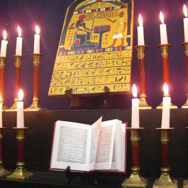 The altar in the temple.