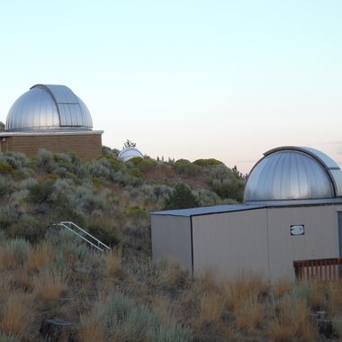Telescope domes at Pine Mountain Observatory.