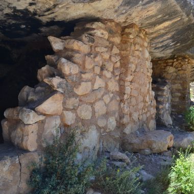 The Walnut Canyon pueblos.