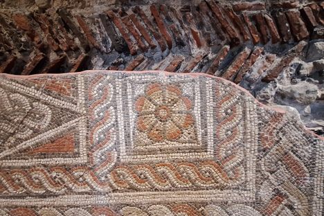 A Roman Mosaic floor from North Hill,