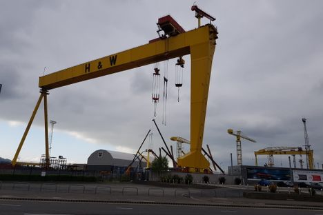 Harland and Wolff Shipyard.