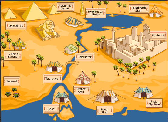The original 2001 land of the Lost Desert, which used to feature the calculator.