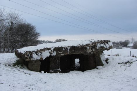 Burial chamber in winter