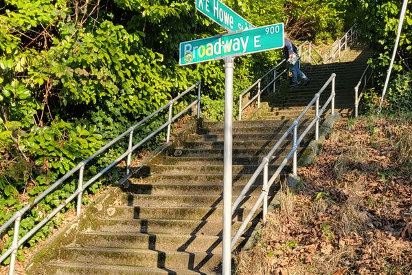 Near the top of the stairs (January 2025)