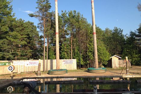 Field of play at the Jack Pine Lumber Jack Show