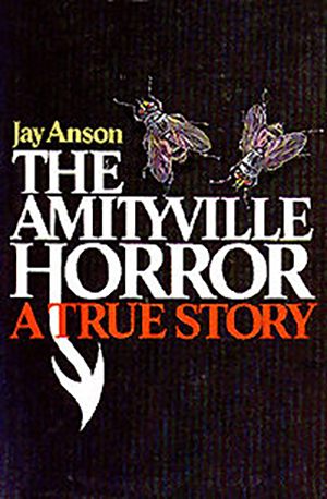 The cover for the original The Amityville Horror book, first published in 1977