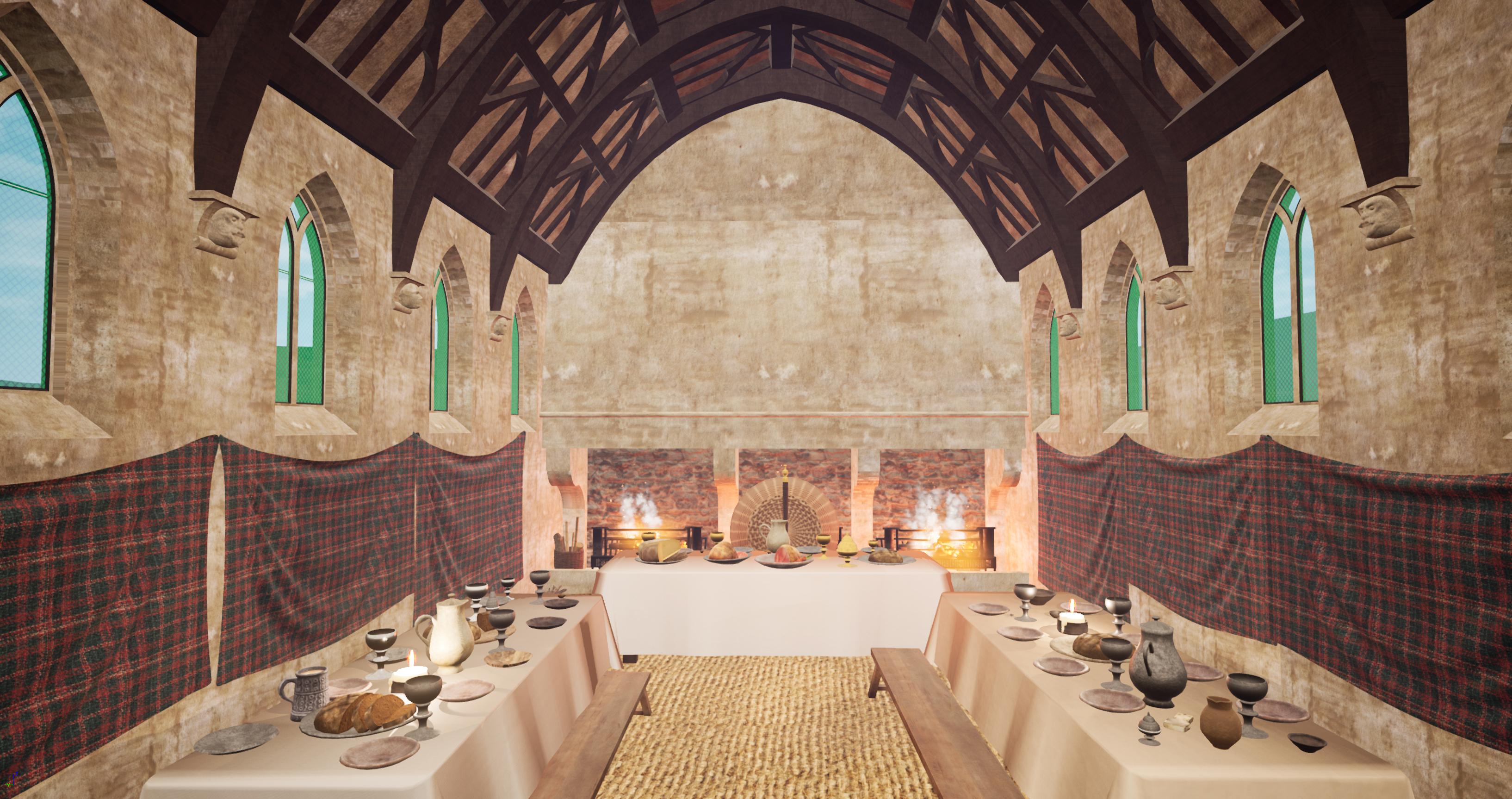 Inside the virtual Great Hall.