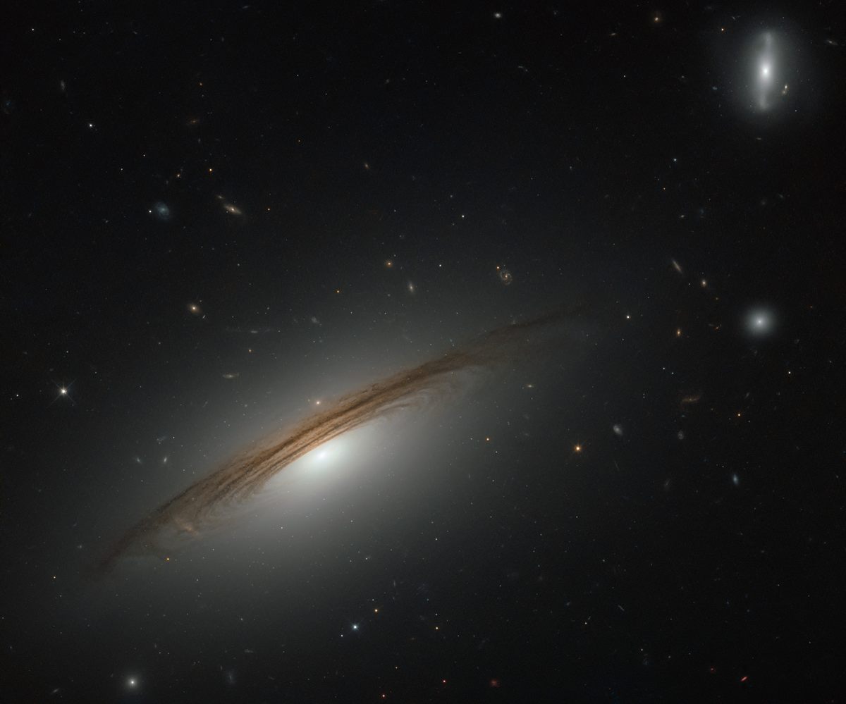 A Hubble image of Galaxy UGC 12591, just under 400 million light years away.