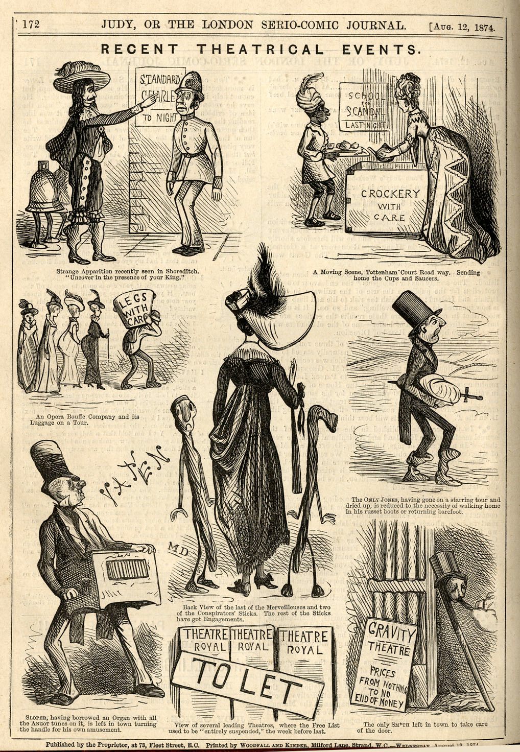 Characters were inspired by everyday Londoners of the 19th century.