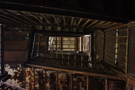 The building's stairwell