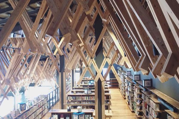 View of the inside of the library