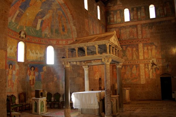 Frescoes inside the church