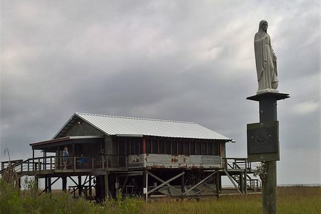 Our Lady of the Sea on oyster shell bank.
