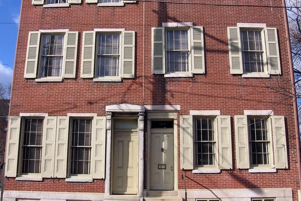 Poe's house in Philadelphia, where he composed "The Tell-Tale Heart" and "The Gold Bug."