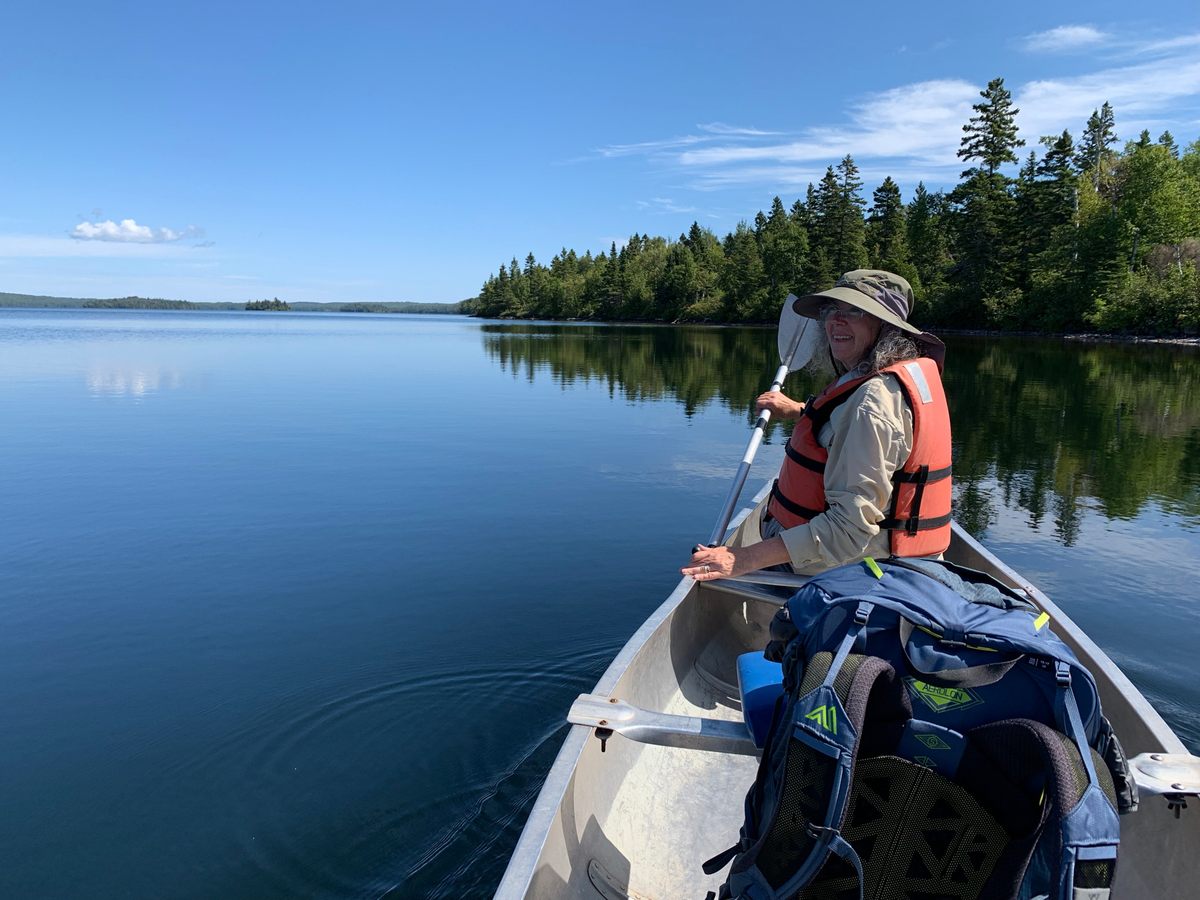 Our explorers on their way to Ryan Island.
