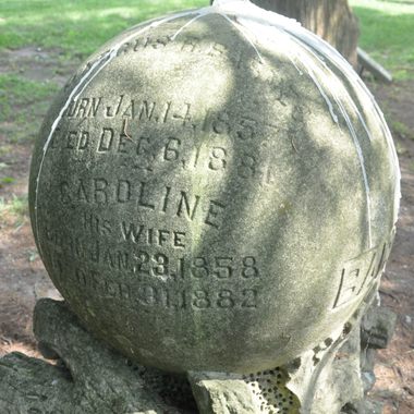 The Barnes grave.