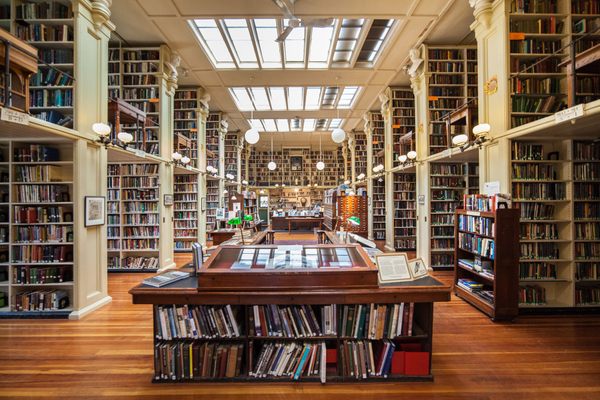 The main reading room of the Athenaeum.