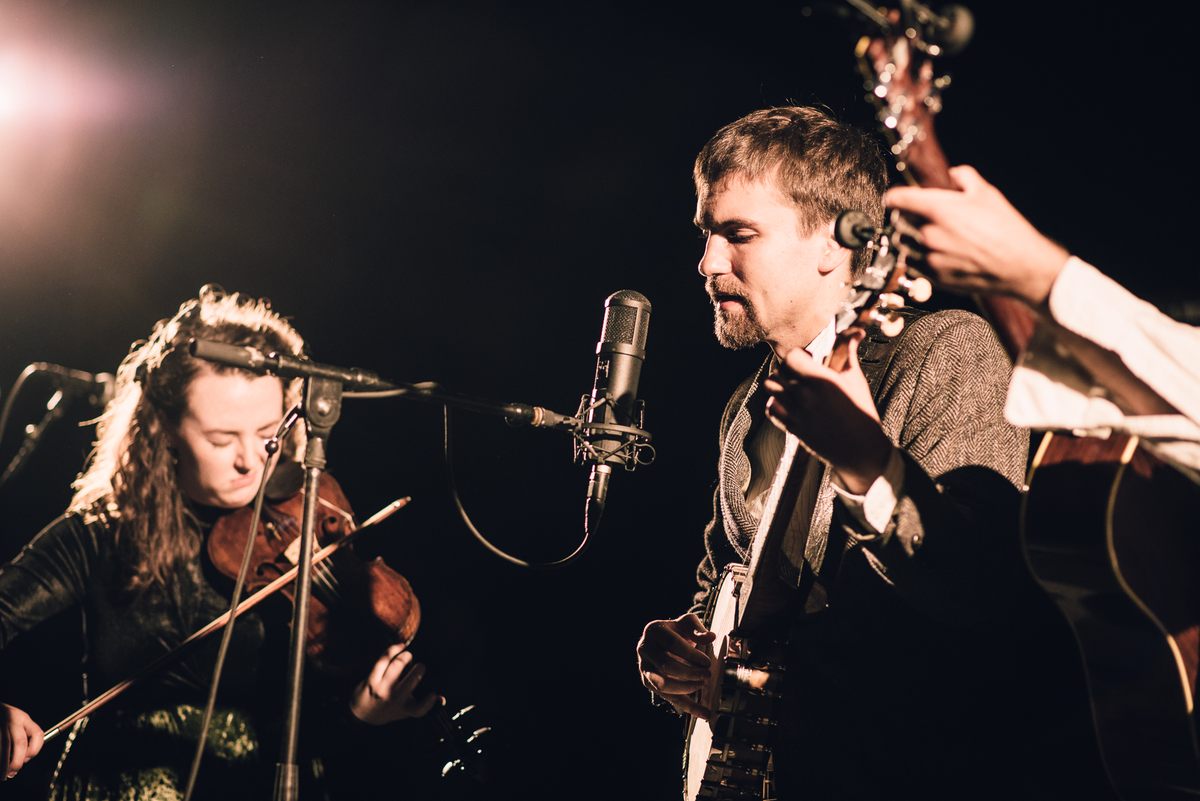 The <em>Brooklyn Bluegrass Collective</em> played fiddle and banjo, to the beat of the steel taps of dancer's shoes.