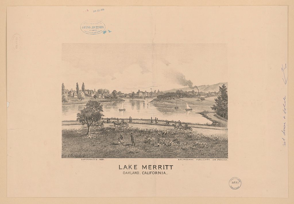 Lake Merritt, c. 1899. 