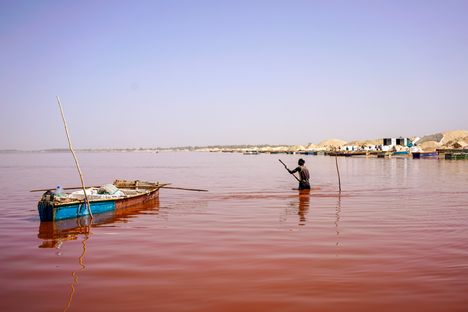 Lake Retba, also known as Lac Rose