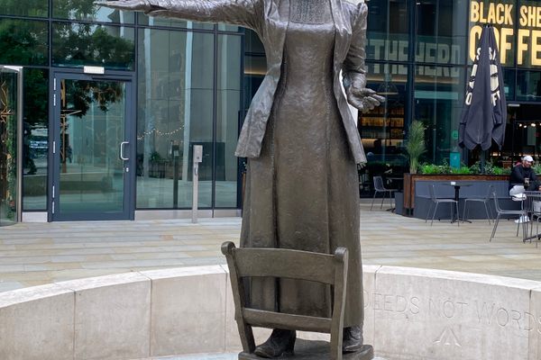 Emmeline Pankhurst statue.