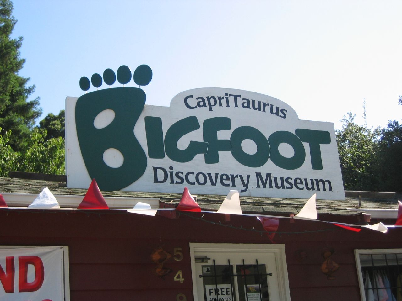 Bigfoot Discovery Museum in Felton.