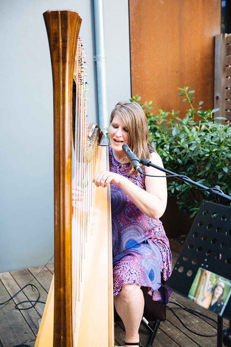 Monica Schley cooled the balmy evening with original songs.