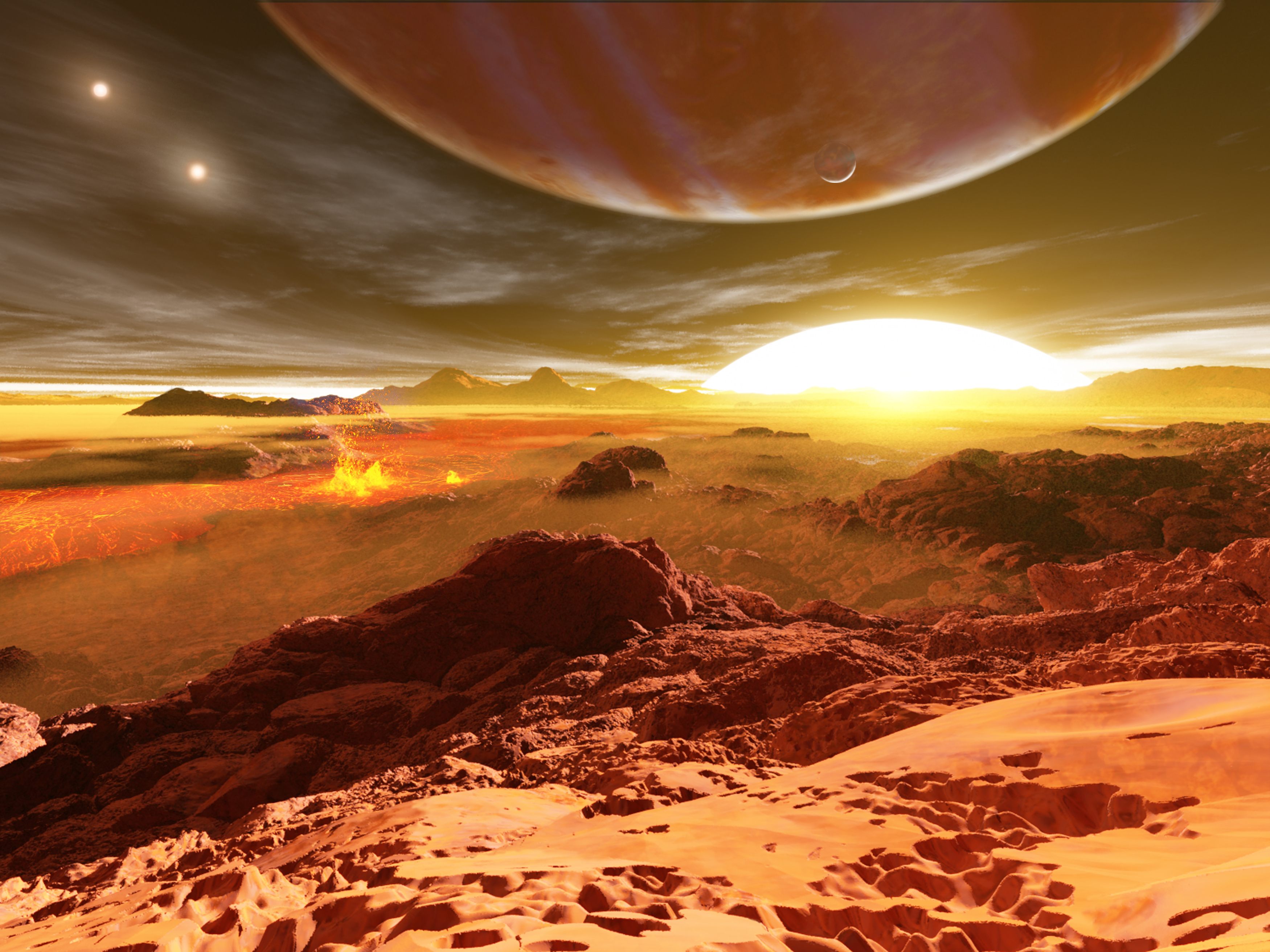 HD 188753A b orbits around a triple-star system.
