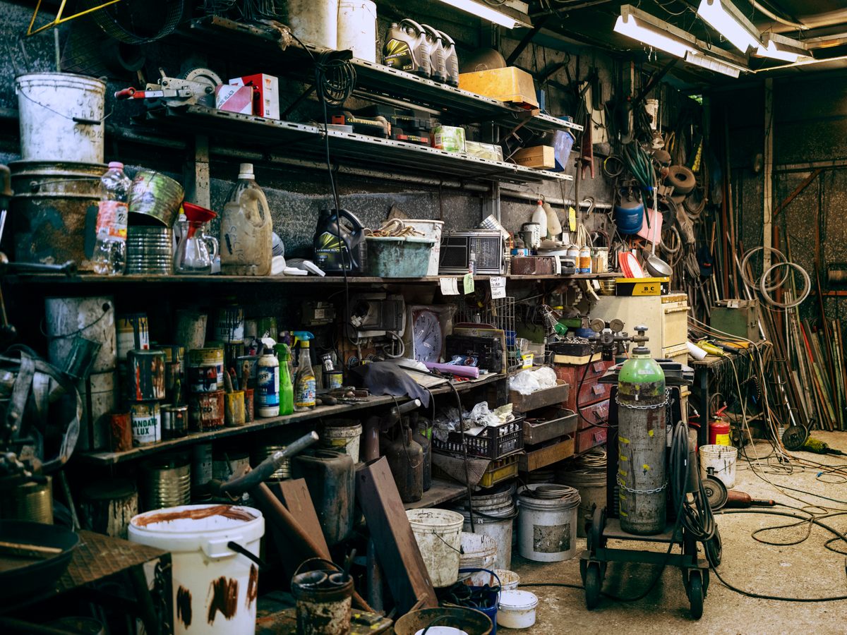 Ferrin's favorite part of a day is spent tinkering in his workshop.