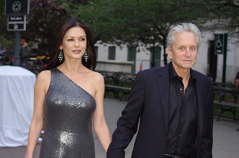 Catherine Zeta-Jones with husband Michael Douglas 