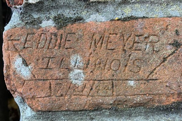 Some names were clear as day, Eddie Meyer engraved the date, name and location