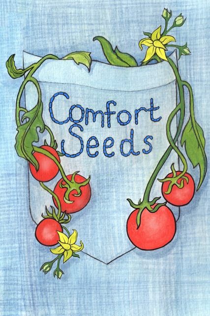 Comfort Seeds sprouted from a 10-year-old tomato seed Katie Diez found on her late father's shirt.