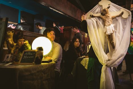 The Crucified Sheep, Tattooed Frogs, and Crocheted Skeletons of a Rogue Taxidermy Fair in Brooklyn